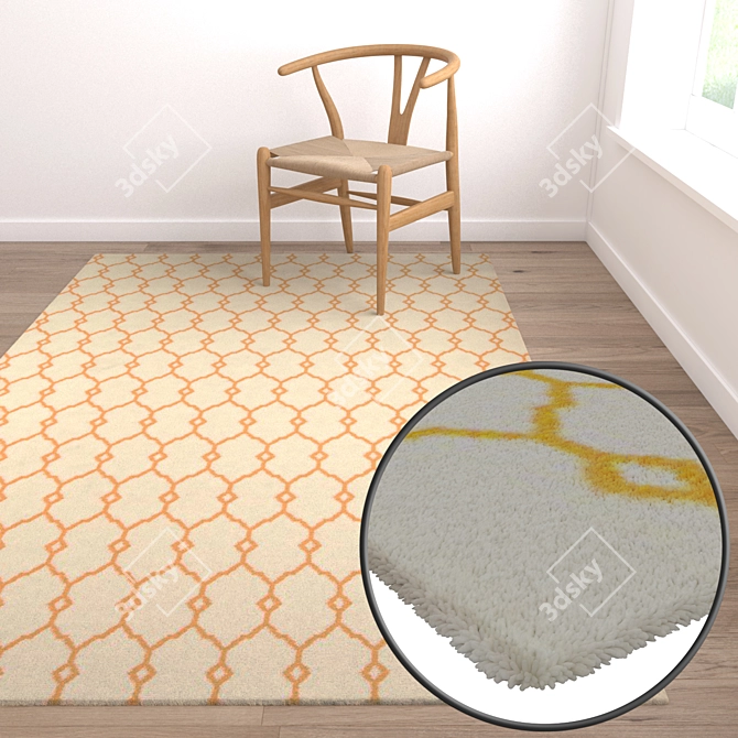 Title: Luxury Carpet Set 3D model image 5