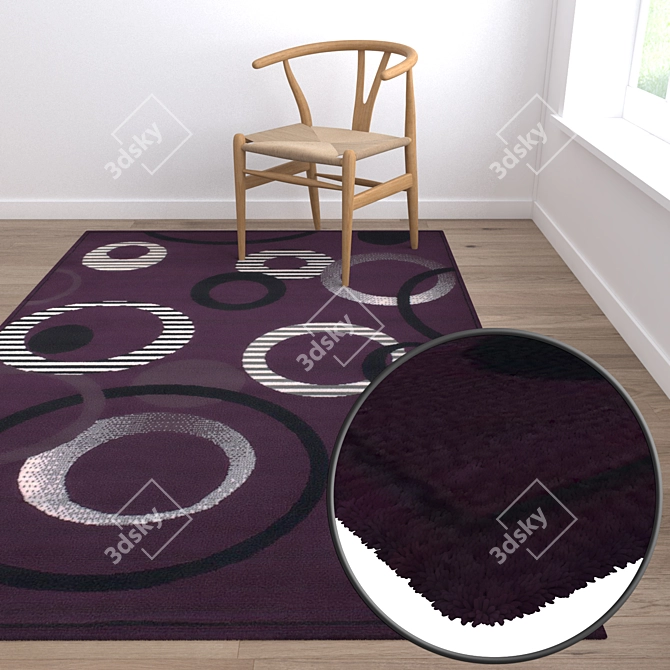 Luxury Carpet Set 832 3D model image 5