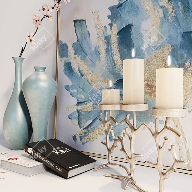 Scandi Decor Set 2015 3D model image 2