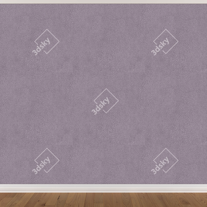 Seamless Wallpaper Set: 3 Colors & Textures 3D model image 3