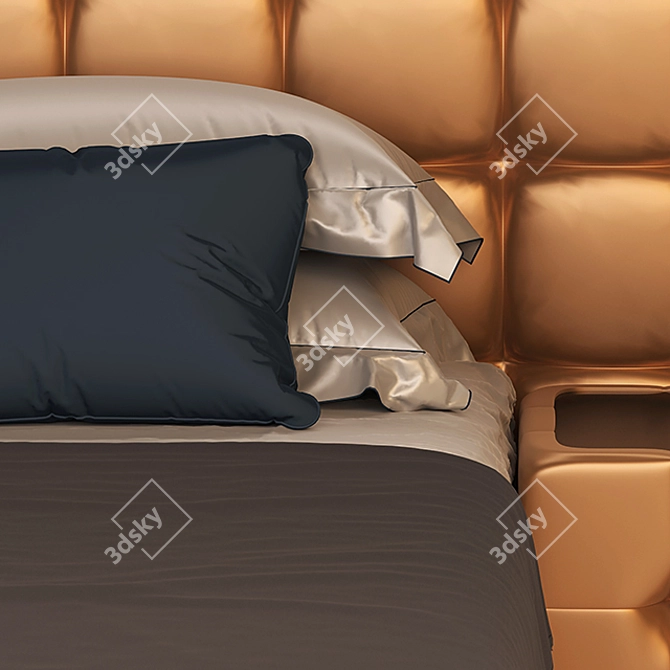 Elegant Dream Bed 3D model image 5