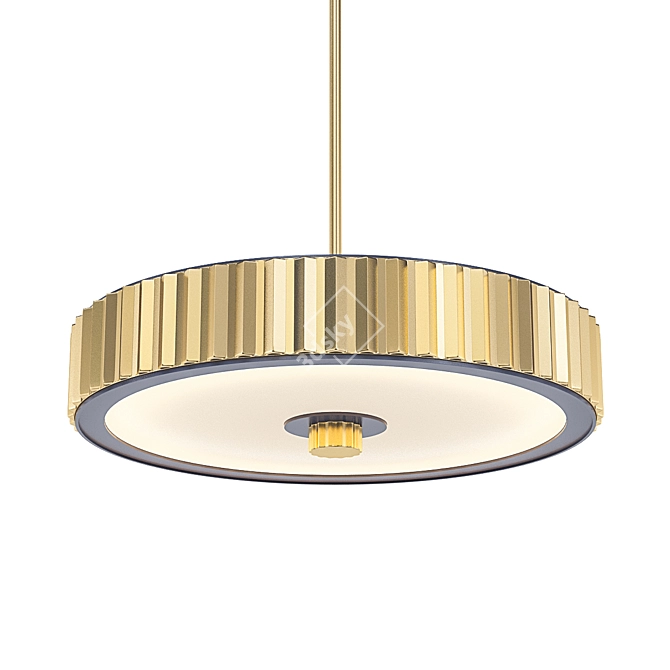 Elegant Paramount Drum Pendant 3D model image 1