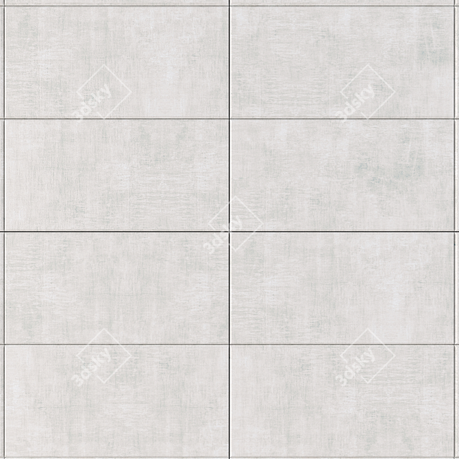 Cayenne Bianco Concrete Wall Tiles 3D model image 2