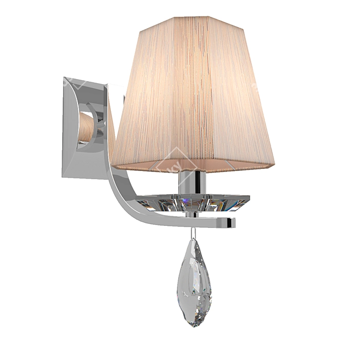 Elegant Newport Light Fixture 3D model image 1