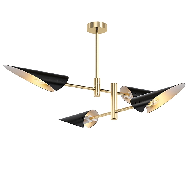 Elegant Sarus Mobile S 4 Chandelier 3D model image 1