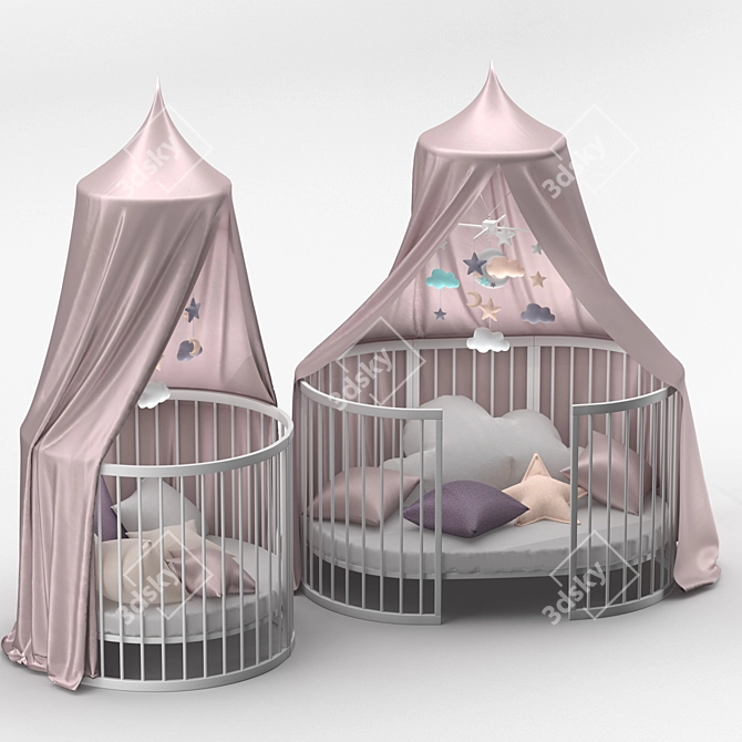 Transformable Children's Bed 3D model image 1