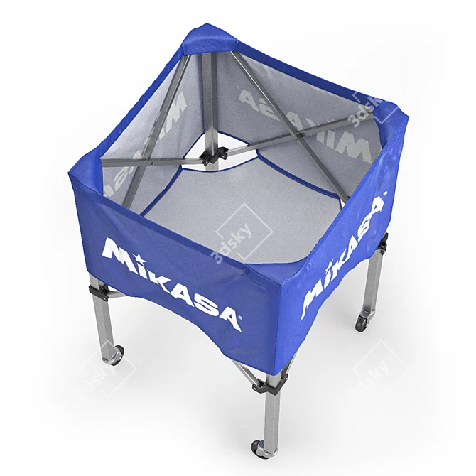 Mikasa Volleyball Cart with Balls 3D model image 4