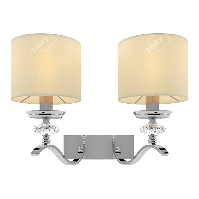 Elegant Newport Light Fixture 3D model image 1