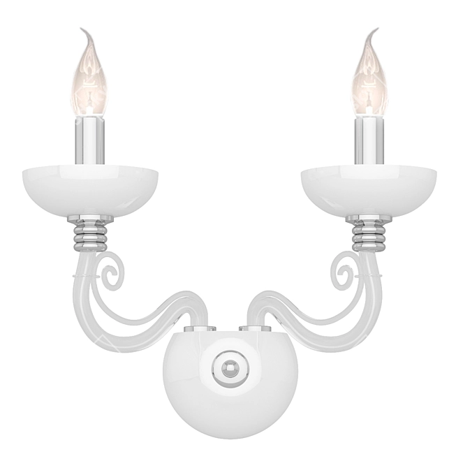 Newport Chrome Wall Sconce 3D model image 1