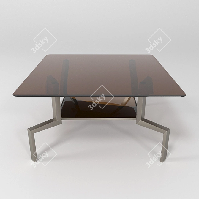 Sleek Coffee Table with PBR Glossiness 3D model image 2