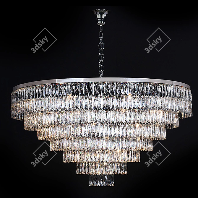 Title: Luxury Newport Crystal Chandelier 3D model image 2