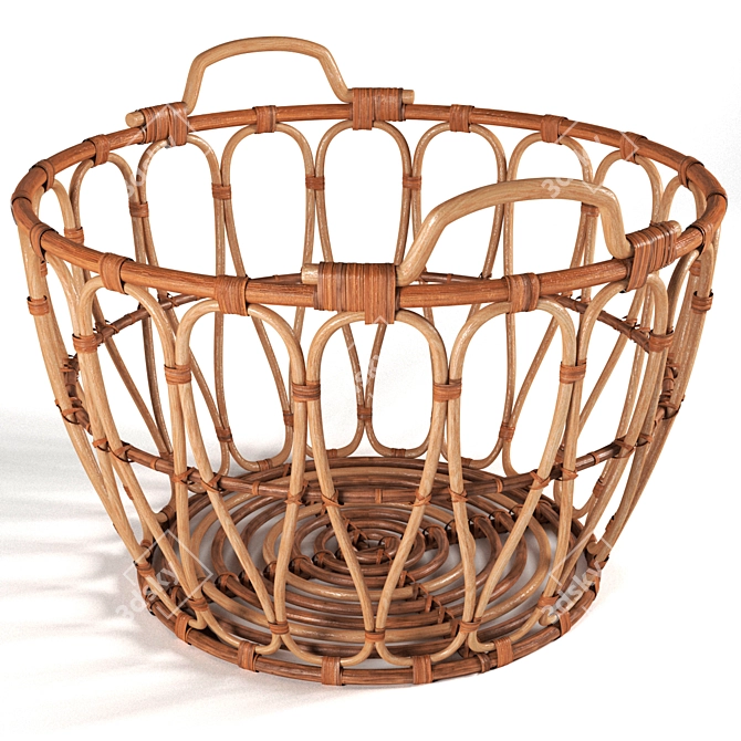 Organize in Style with Ikea Snidad Basket 3D model image 2