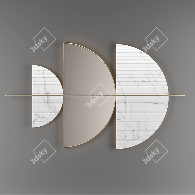  Elegant Savoya Wall Decor 3D model image 2