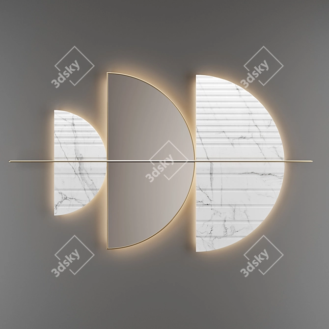  Elegant Savoya Wall Decor 3D model image 4