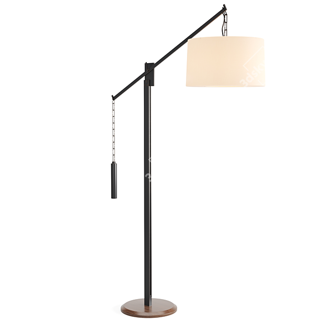 Adjustable Counterweight Floor Lamp 3D model image 2