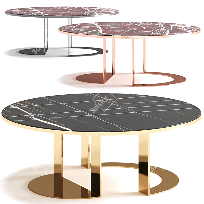 Giotto Marble Coffee Table 3D model image 7