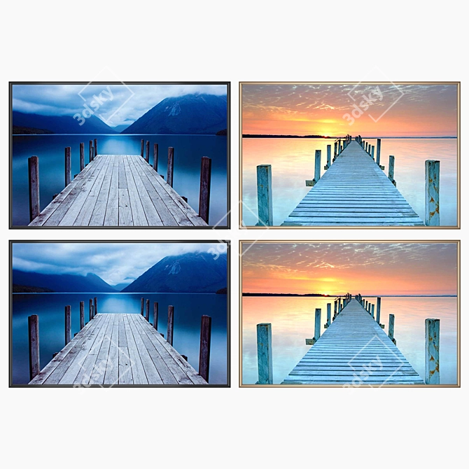 Elegant Wall Art Set 3D model image 2