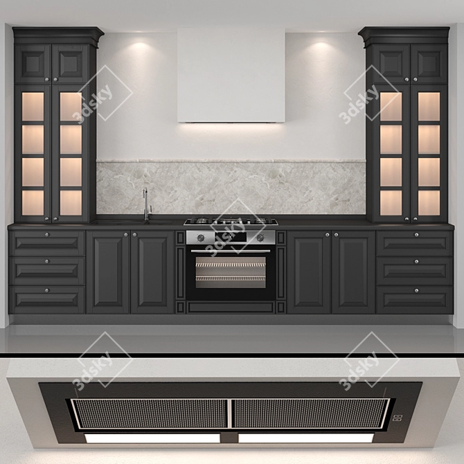 Classic Kitchen Set 3D model image 8