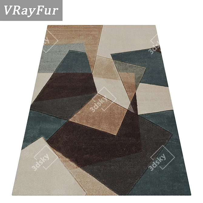 High-Quality Carpets Set 3D model image 2