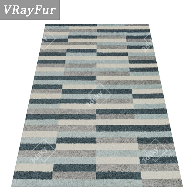 Luxury Carpet Set 3D 3D model image 2