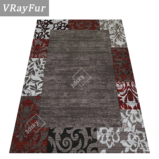 Luxury Carpet Set | High-Quality Textures & Multiple Variants 3D model image 2