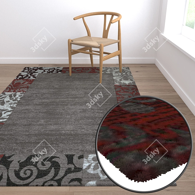 Luxury Carpet Set | High-Quality Textures & Multiple Variants 3D model image 5