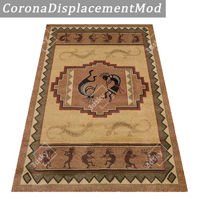 High-Quality Carpet Set with Versatile Textures 3D model image 4