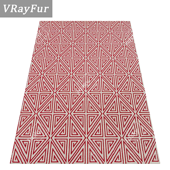 Luxury Carpet Set. High-Quality Textures. 3D model image 2