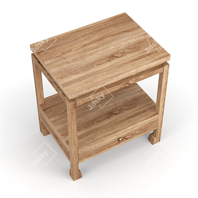 Title: Elegant Reese Side Table 3D model image 3