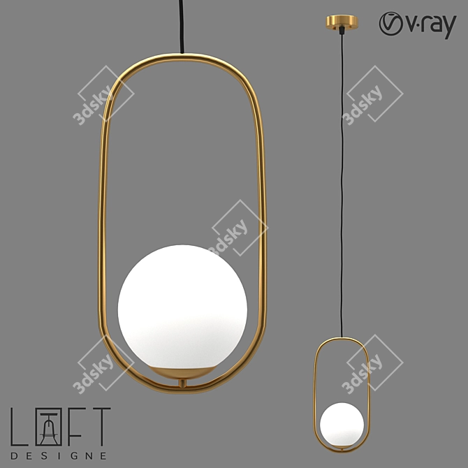 Modern Pendant Lamp | LoftDesigne 4599 3D model image 1