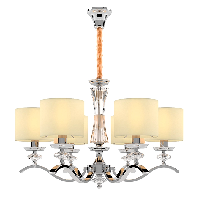 Elegant Newport Light Fixture 3D model image 1