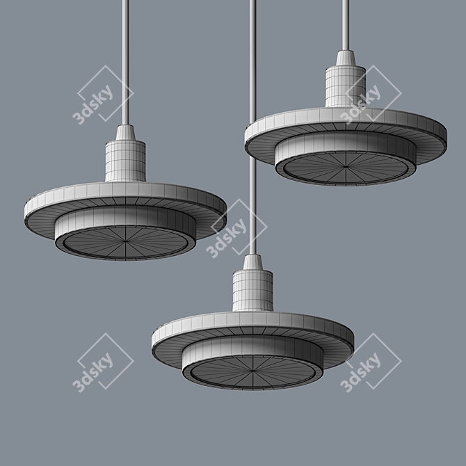 Elegant Gabriel Chandelier 3D model image 2