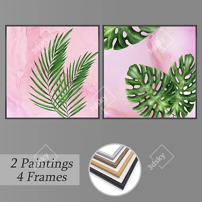 Multi-Piece Wall Art Set 3D model image 1