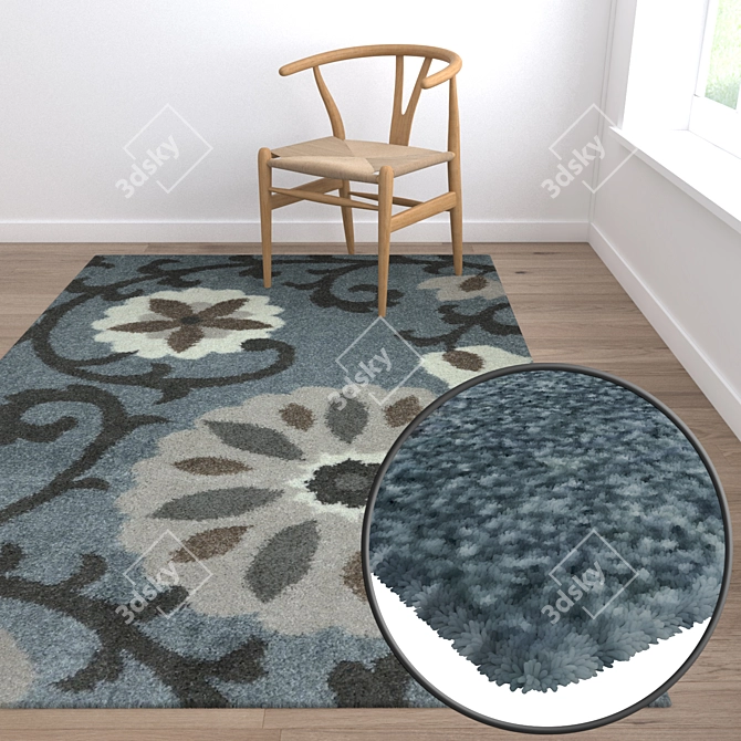 High-Quality Carpet Set 3D model image 5