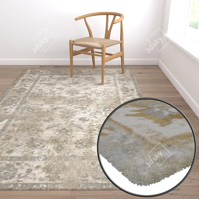 Premium Carpets Set for Stunning Renders 3D model image 5