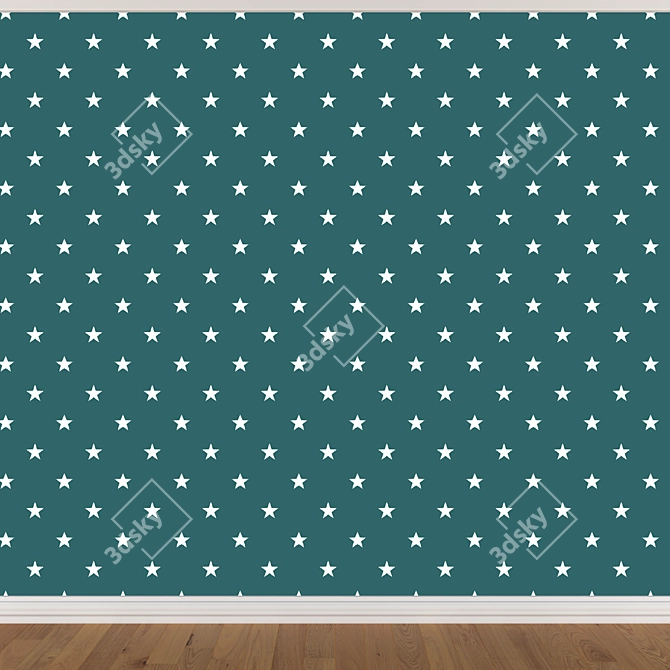 Seamless Wallpaper Set: 3 Colors - 3D Models 3D model image 4