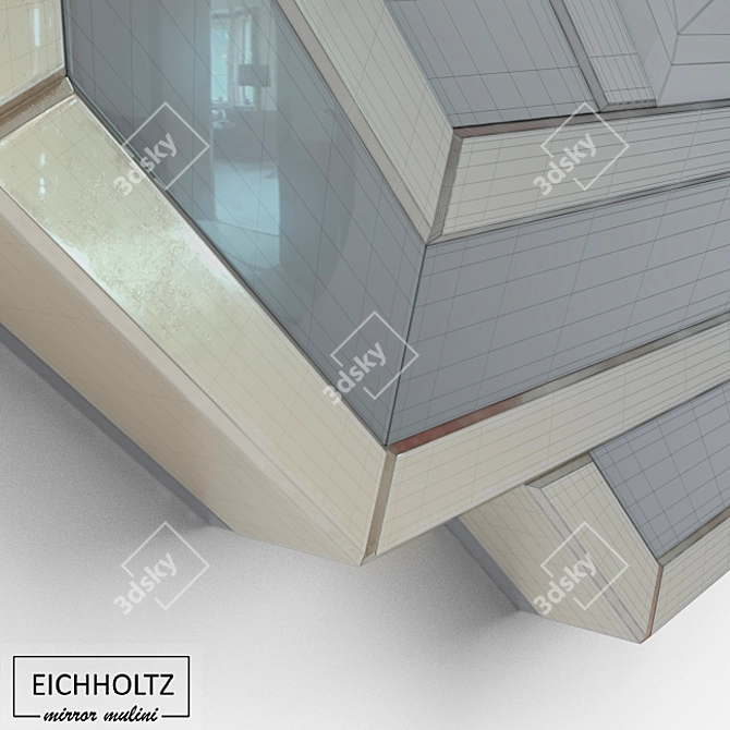 Elegant Gold-Edged Eichholtz Mirror 3D model image 3