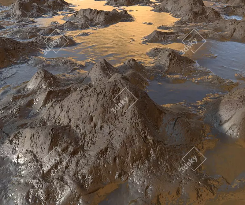  Textured Terrain - Enhanced Realism for Uneven Ground 3D model image 2