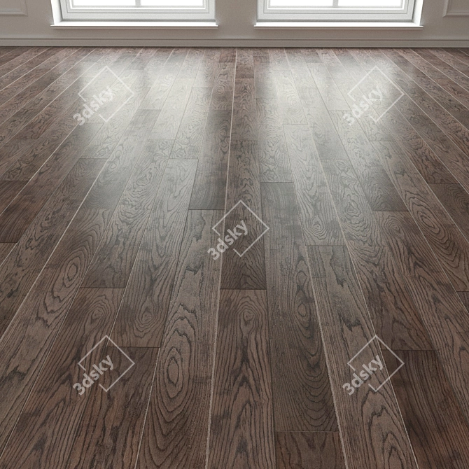 Title: Vintage Porto Brush Laminate Parquet 3D model image 3