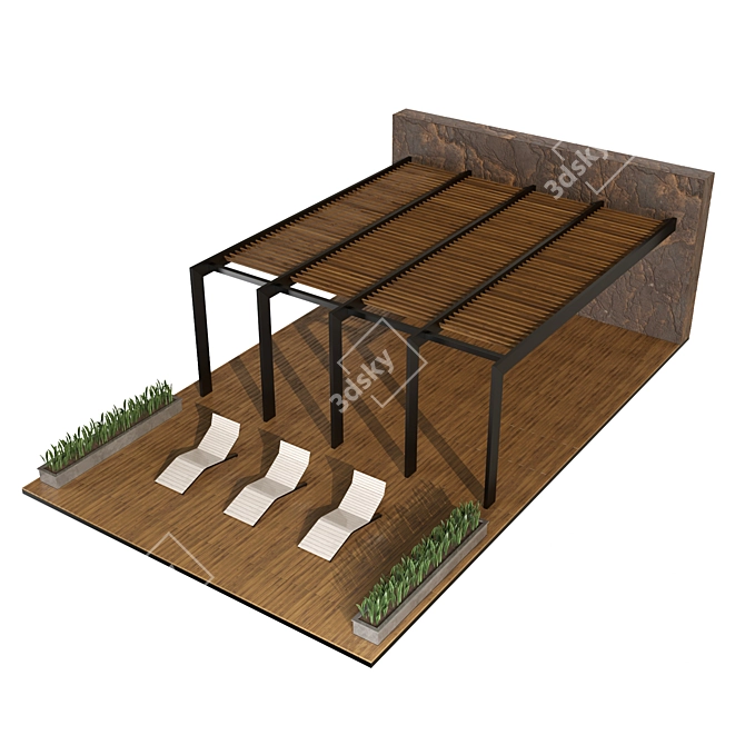 Versatile Pergola : 3D Models & Textures 3D model image 2