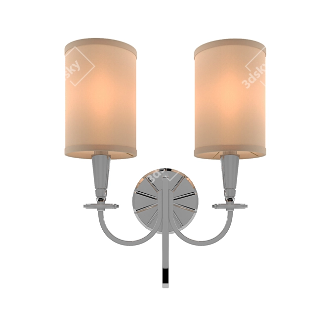 Elegant Newport 3432/A Wall Sconce 3D model image 1