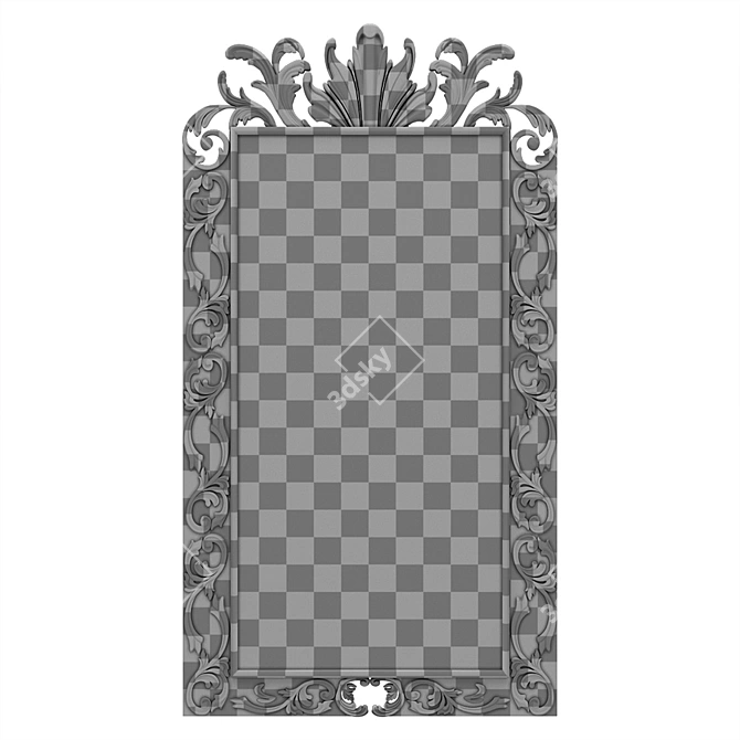 Patterned Mirror: Modern Designs to Elevate Your Space 3D model image 3