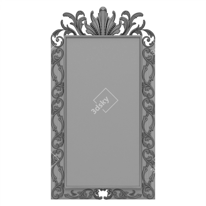 Patterned Mirror: Modern Designs to Elevate Your Space 3D model image 4