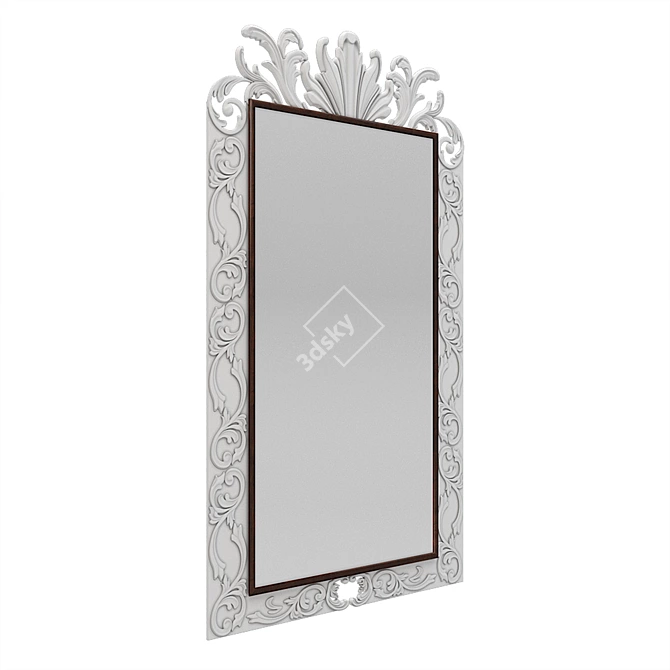 Patterned Mirror: Modern Designs to Elevate Your Space 3D model image 5