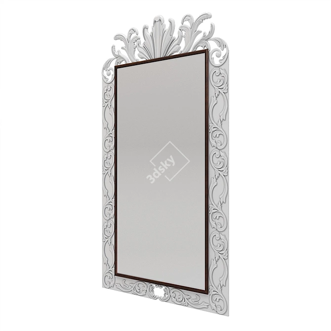 Patterned Mirror: Modern Designs to Elevate Your Space 3D model image 6