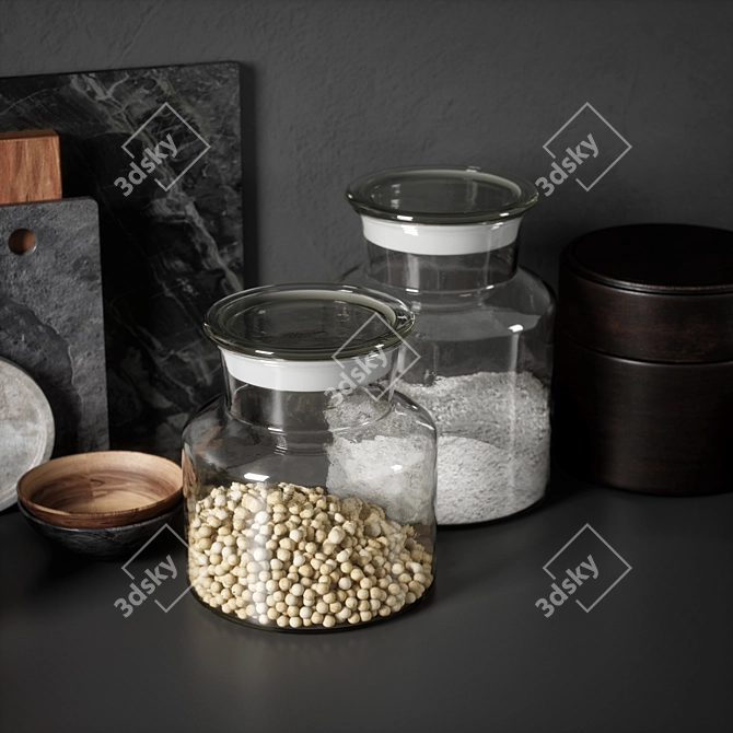 Modern Kitchen Decor Set 05 3D model image 4