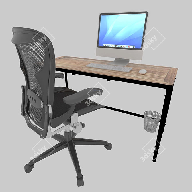 Multi-Function PC Desk Set 3D model image 3