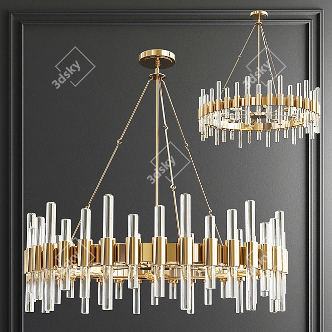 Exquisite Chandelier Collection 3D model image 5