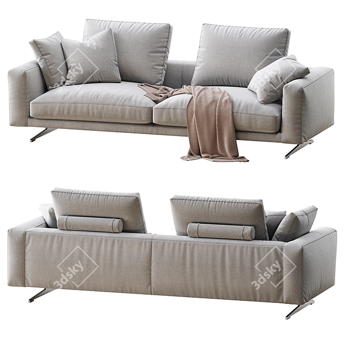 Elegant Campiello Sofa: Perfect Comfort 3D model image 2