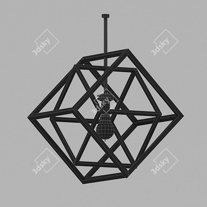 Rattan Lamp: Stylish and Modern 3D model image 3